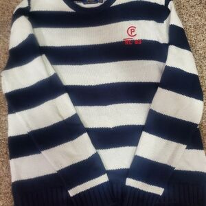 Polo Ralph Lauren Navy and White Crewneck Sweater CP-93 Collection Very Clean 🫧